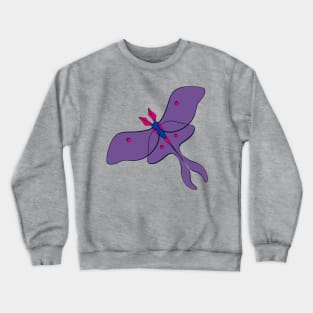 Bi Pride Moth Crewneck Sweatshirt